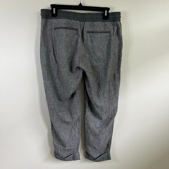 Athleta Linen Pants – Gray – 12P - Picture 2 of 5